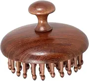 OATIPHO Wooden Scalp Massage Comb for Men Women Ergonomic Handheld Hair Styling Brush Comfortable Grip for Scalp Massaging Grooming Suitable for All Hair