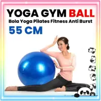 在飛比找蝦皮購物優惠-Gymball 健身瑜伽球健身球 55cm 藍色