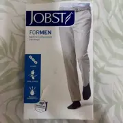 NEW JOBST MEDICAL COMPRESSION STOCKINGS FOR MEN THIGH CLOSED TOE KHAKI 115514 L