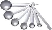 7pcs Measuring Spoons Ruler Stainless Steel Tea Spice Kitchen Baking Seasoning Measurement Teaspoon