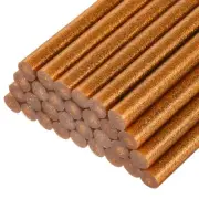 30pcs Mini Hot Glue Gun Sticks 4" x 0.43" for Glue Gun, Glitter Bronze Gold
