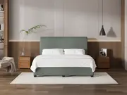 My Style Tapered Headboard & Standard Base - King / Seaglass / Drawer Base