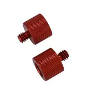 10-Piece 3 / 8 To 1 / 4 Screw Adapter - Red