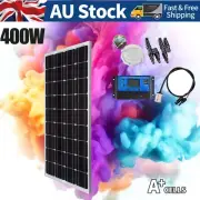 400W Solar Panel Kit 12V 400 Watt Home Caravan Camping Battery Charger Regulator