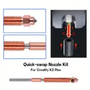 3D Printer Parts Integrated Steel Tip Nozzle 0.2mm-0.8mm For Creality K2 Plus
