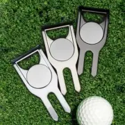 Golf Green Fork Ball Marker Multifunctional Divot Repair Tool Bottle Opener Tool