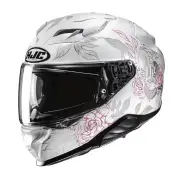 F71 Eliz Grey White Pink Full Face Helmet