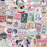 150 PCS Book Stickers for Kindle, Holographic Romance Bookish Sticker Pack Reading Booktok Glitter Vinyl Decals ForLaptop Ebook Readers Water Bottles Journal Scrapbook Waterprooi