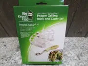 Big Green Egg Chef's Quality-Stainless Steel Pepper Grilling Rack and Corer Set