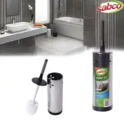 Stainless Steel Toilet Brush Set with Roll Holder Creative Cleaning Brush Set