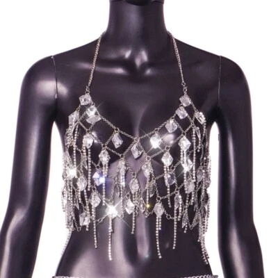Tassels Chain Bra Beach Party Props Body Chain Jewelry Nightclub Party Underwear