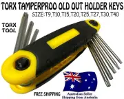 T9-T40 8 IN 1 Folding torx star Key Set Allen tools Wrench screwdriver bit tool