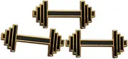 [Novel Merk] Barbell, Bench Press – Gym Lapel Pin, Hat Pin & Bench Press Tack Set - with Clutch Back