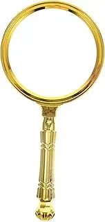 Handheld Plated Magnifier Glass Lens for Reading Crafts Coins and Fine Details Lightweight and Comfortable Design for Home Use