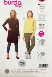 BURDA 6080 SIZES 8-18 DRESS TUNIC TOP *UC/FF