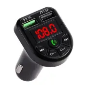 LED FM Transmitter Bluetooth 5.0 Car kit Dual USB Car Charger 3.1A 1A USB MP3