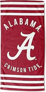 Northwest NCAA Alabama Crimson Tide Stripes Beach Towel, 30" x 60"