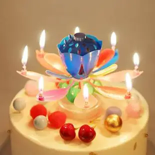【雪花氣球】旋轉音樂蠟燭 蓮花蠟燭 蠟燭 蛋糕蠟燭 生日蠟燭 造型蠟燭 音樂蠟燭 燭蠟 生日 派對 氣球 生日佈置 週歲
