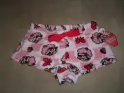 NEW, STRAWBERRY SHORTCAKE SLEEP LOUNGE SHORTS, JUNIOR SIZE MEDIUM