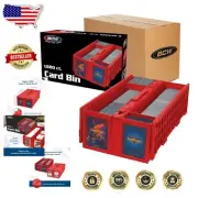 Large 6 Pack Plastic Card Storage Bins - Stackable, Acid-Free for All Collectors