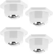 ELAYARD 4Pcs Mini Caster Wheels Self Adhesive Swivel Casters for Appliances Rotation and Wear Resistant Mini Wheels for Storage Boxes and Trash Cans Easy