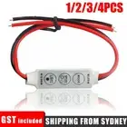 12V Mini LED Strip Light Dimmer Controller with On Off Switch for 3528 5050