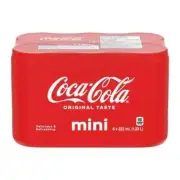 MINI CANS OF COCA COLA CANADIAN SODA POP 12X222ml MADE IN CANADA