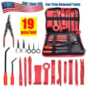 19Pc Car Trim Removal Molding Tool Radio Stereo Door Panel Fastener Dash Clip (for: Fiat)