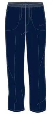 K-6 Navy Boy Tailored Pants With Emb