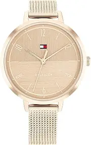 [Tommy Hilfiger] Analogue Quartz Watch for women with Multicolor Silicone or Lether bracelet