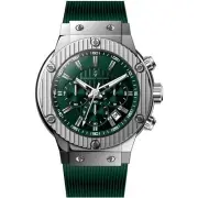 Christian Van Sant Men's Watch Monarchy Quartz Green Dial Rubber Strap CV8143