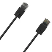 Cruxtec Cat6A Ultra Slim Ethernet Cable - 3m - Black [RF6A-030-BK]