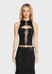 [Stuck on Stupid] Madeline Denim Top
