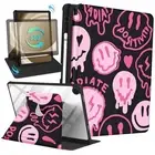 for Samsung Galaxy Tab A9 Plus Case 11 Inch for Women Girls Cute 3-Pink Smile