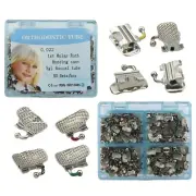 200pcs Orthodontic Buccal Tubes 1st Molar Brackets Dental Roth 022 Convertible