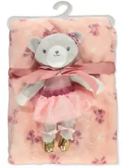 Duck Duck Goose Baby Girls' 2-Piece Blanket & Plush Toy