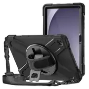3SIXT Shockproof Apache Case w/ Shoulder Strap For Galaxy Tab A7 LTE Black