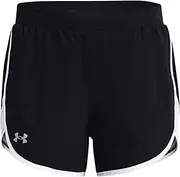 [Under Armour] Fly by Elite 5'' Shorts Black/White/Reflective XS (US 0-2) 5