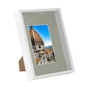 Nicola Spring 3D Deep Box Frame with A5 Mount - A4 (8" x 12") - White