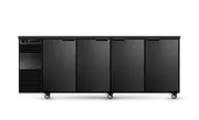Skope BackBar 4 Solid Swing Door Fridge