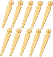 10pcs Game Scoring Pegs Metal Cribbage Board Pins Board Game Accessories Cribbage Pegs Iron Golden