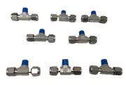 Hy-lok 316 SS 1/4" Compression Male Branch Tee 1/8" MNPT CBTM4-2N-S316 Qty 8