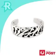 Angled Ripple Sterling Silver 925 Toe Ring