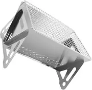 Parliky Portable Folding Grill Stainless Steel BBQ Grill Outdoor Camping Rack Grilling Mat Mesh BBQ Protector
