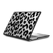 MacBook Pro 16-inch (M1 - M4) Impact Case Black White Leopard Print