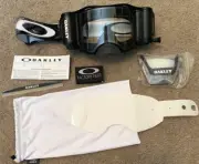 New Oakley Airbrake MX MTB Goggle Race Ready Roll-Off System Jet Black Speed