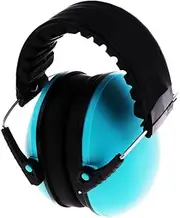 Hellery Kids Earmuffs Children Adjustable Hearing Protection Muffs Noise Reduction, Blue, as described
