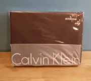 Calvin Klein Brown Baby Waffle Queen Size Bed Skirt New MSRP 75.00