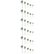 30 Pcs Diorama Models Fake Architecture Trees Faux Palm Tree Model Terrarium