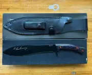 KABAR KA-BAR - GUNNY MACHETE FIXED BLADE KNIFE KA5300 +LEATHER SHEATH 1095 STEEL